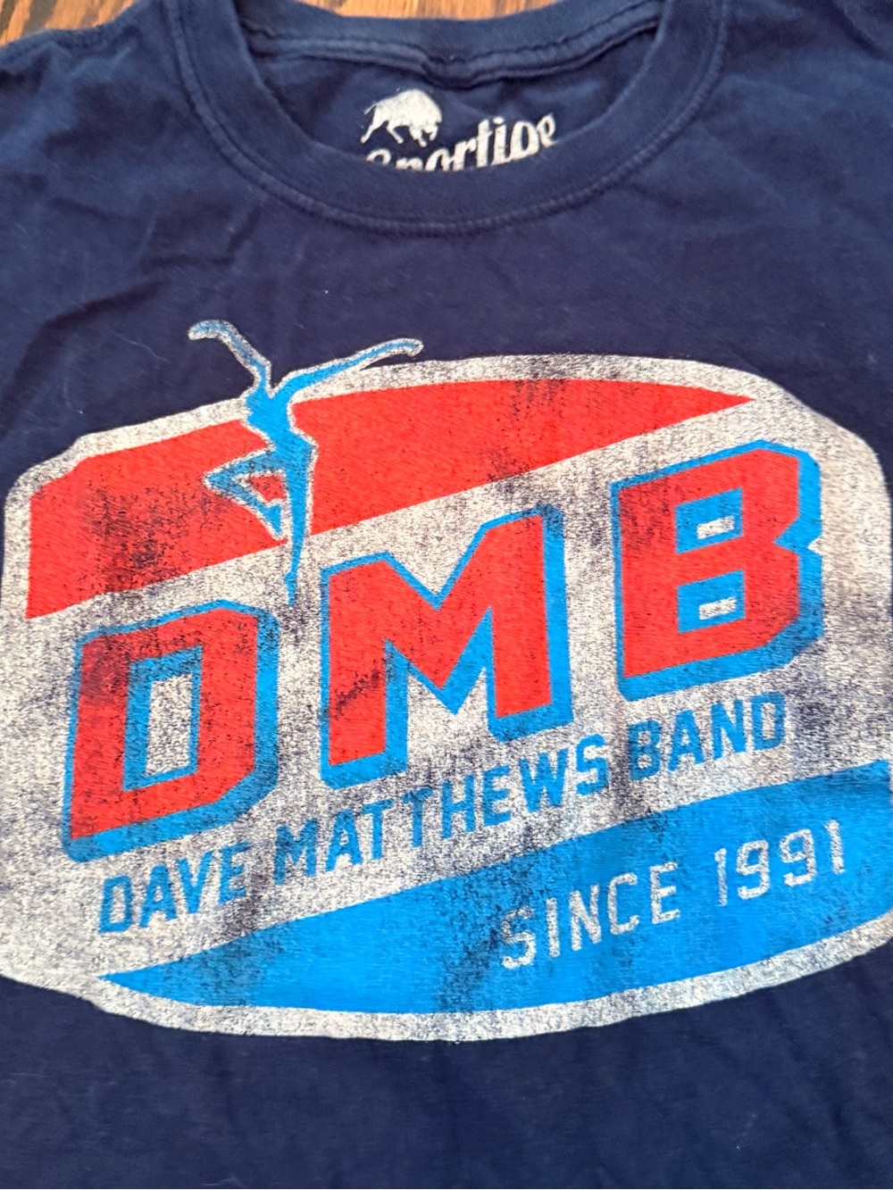 S - Dave Matthews Band Kids Navy Blue Graphic Tee - DMB Logo